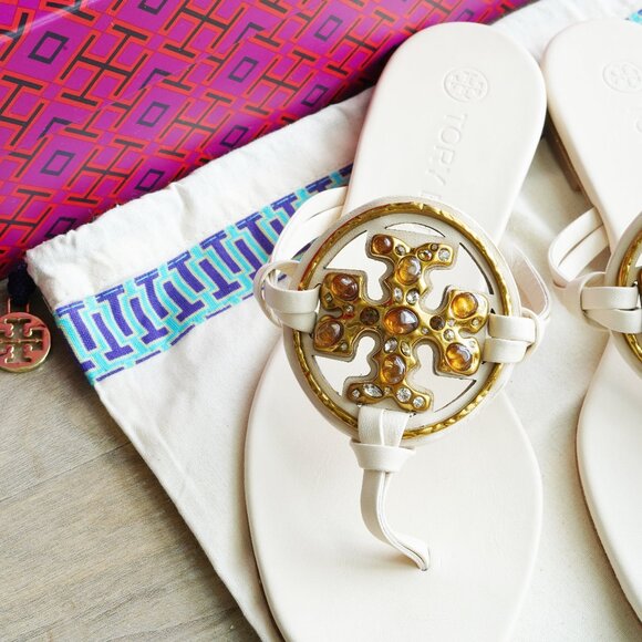 Tory Burch Jeweled Miller Sandal - Picture 2 of 5